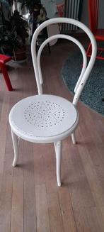 Houten stoelen, 1 wit, 2 blauwe, 2 natuur., Enlèvement