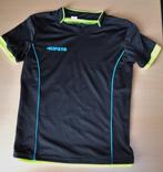 L8.T-shirt manches courtes noir et jaune fluo 134 Kipsta, Jongen, Kipsta, Ophalen of Verzenden, Sport- of Zwemkleding