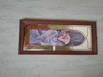 Vintage spiegel - Alfons Mucha beschikbaar voor biedingen