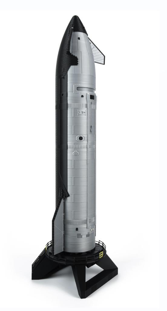 Handgemaakt model geïnspireerd op het Starship van SpaceX, Hobby en Vrije tijd, Modelbouw | Overige, Nieuw, 1:50 tot 1:144, Verzenden