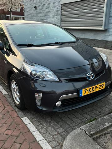 Toyota prius hybride plug-in, Auto's, Automaat, Zwart, Leder en Stof, Elektrisch