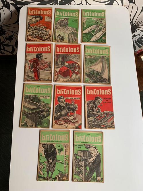 11 revues vintage Bricolons 1954, Collections, Revues, Journaux & Coupures, Journal ou Magazine, 1940 à 1960, Enlèvement ou Envoi