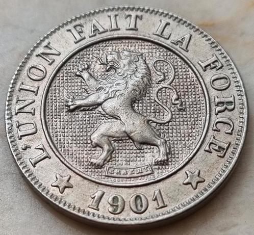 10 Cent 1901 Frans (Braemt) / Zeldzaam, Postzegels en Munten, Munten | België, Losse munt, Overig, Ophalen of Verzenden