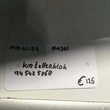 Mercedes W124 Diesel   Km Tellerklok   124 542 5768 beschikbaar voor biedingen