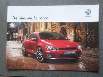 Brochure 2014 de la Volkswagen VW Scirocco avec R et R-Line