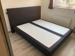 Boxspring (zonder matras), Huis en Inrichting, Slaapkamer | Boxsprings, Ophalen, Gebruikt, Blauw, Tweepersoons