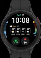 Samsung galaxy watch 5 pro 45 mm, Zwart, Ophalen of Verzenden, Zo goed als nieuw, Waterdicht