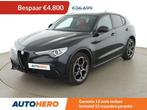 Alfa Romeo Stelvio 2.0 Turbo Sprint Q4 (bj 2022, automaat), Auto's, Euro 6, Zwart, Leder, Overige kleuren