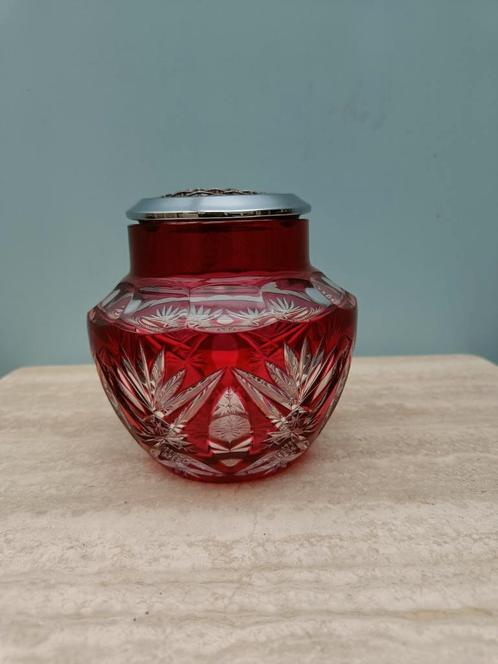 Val Saint Lambert Piqué Fleur jaren 20, Antiek en Kunst, Antiek | Glaswerk en Kristal, Ophalen of Verzenden