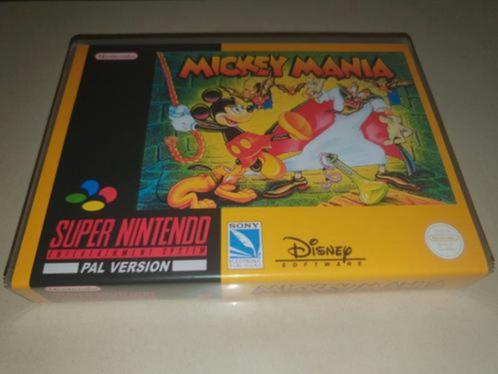 Mickey Mania SNES Game Case, Consoles de jeu & Jeux vidéo, Jeux | Nintendo Super NES, Comme neuf, Envoi
