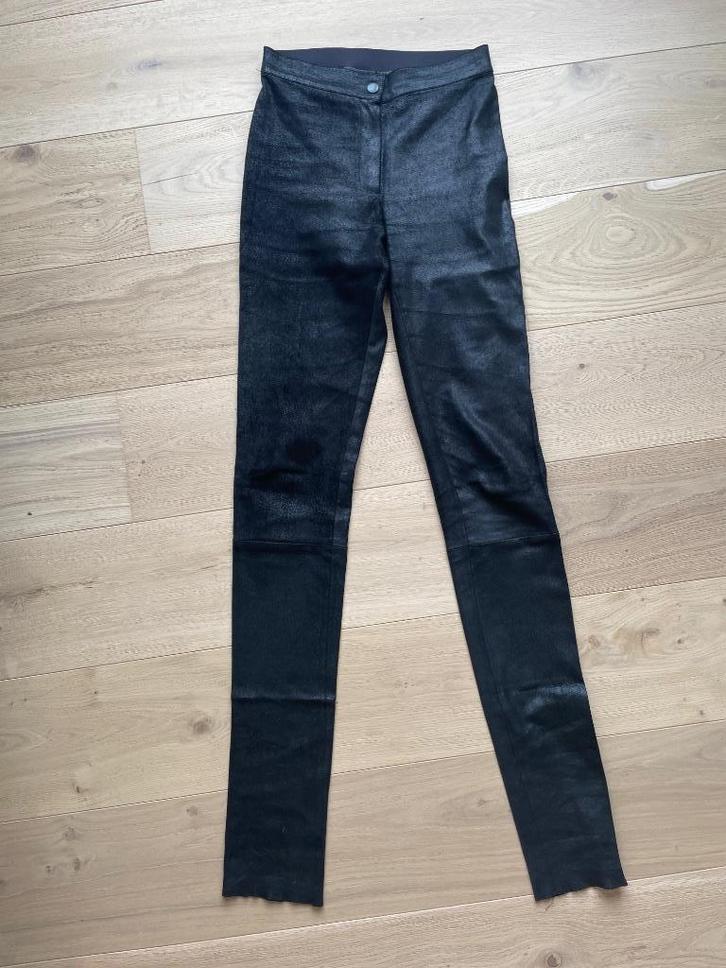 Ann Demeulemeester lederen legging, Kleding | Dames, Broeken en Pantalons, Nieuw, Maat 36 (S), Zwart, Lang, Ophalen