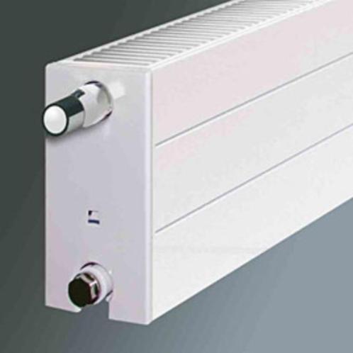 Plintradiator 20cm hoog Vlak/Gegroefd raamradiator 700-4000W, Doe-het-zelf en Bouw, Verwarming en Radiatoren, Nieuw, Radiator