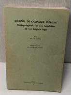 Journal de campagne 1914-1917 oorlogsdagboek hulpdokter, Ophalen of Verzenden, Gelezen