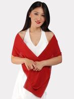 stola rood - stola chiffon, Kleding | Dames, Mutsen, Sjaals en Handschoenen, Ophalen of Verzenden, Nieuw, Sjaal