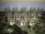 Série de 12 verres en cristal à whisky art déco, Ophalen of Verzenden
