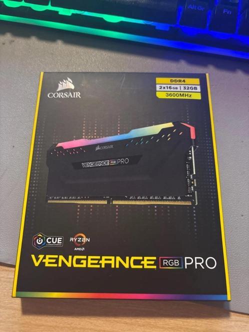 Corsair Vengeance RGB PRO 32 Go (2x16 Go) DDR4 3600 MHz C18, Computers en Software, RAM geheugen, Gebruikt, Desktop, 32 GB, DDR4