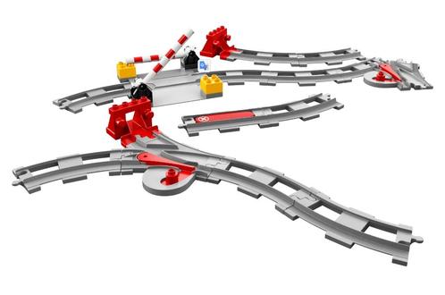 LEGO DUPLO 10882 Les rails du train (usagé, sans boîte), Kinderen en Baby's, Speelgoed | Duplo en Lego, Zo goed als nieuw, Duplo