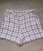 Witte short met paarse ruitjes - maat 44, Kleding | Dames, Broeken en Pantalons, Bel & Bo, Ophalen of Verzenden, Nieuw, Maat 42/44 (L)