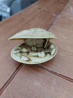 vintage Japanse Celluloid clam shell Diorama dorpslandschap, Ophalen of Verzenden