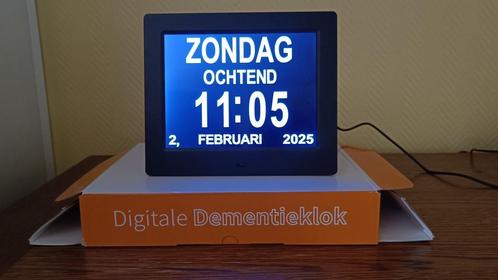 Dementieklok (inclusief verpakking en gebruiksaanwijzing), Huis en Inrichting, Woonaccessoires | Klokken, Zo goed als nieuw, Wekker of Tafelklok