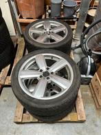 3 Dunlop 2 Roadstone 245/40R18 + 4 AUDI velgen voor AUDI A6, Ophalen, 18 inch, Banden en Velgen, Personenwagen