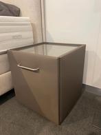 Nachttafel met lade kunstleder, Neuf, Enlèvement ou Envoi, Synthétique, 45 à 65 cm