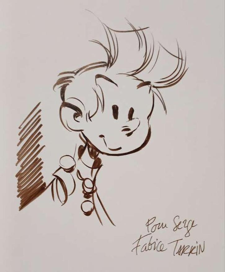 BD Spirou 3 Tombeau des Champignac EO Dédicacé Tarrin Yann, Boeken, Stripverhalen, Gelezen, Eén stripboek, Ophalen of Verzenden