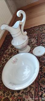 Antieke waskom met kruik en zeepbakje, Ophalen of Verzenden