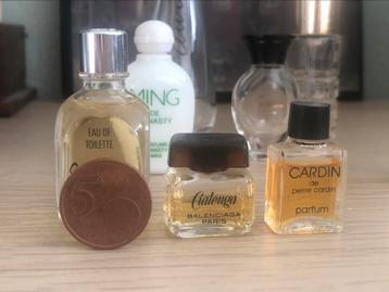 Vintage mini parfum flesjes, Ophalen of Verzenden, Gebruikt