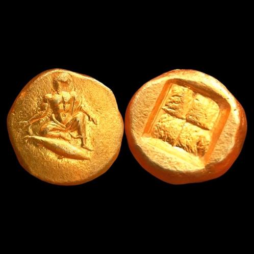 ELECTRUM STATER UIT CYZICUS (MYSIË), 500-450 v.Chr., Postzegels en Munten, Munten | Europa | Niet-Euromunten, Goud, Zilver, Verzenden