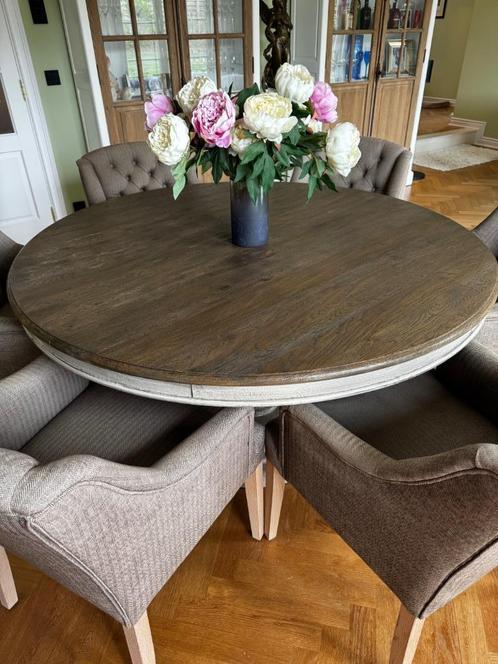 Ronde eettafel van Charrell - diameter 1,5m, Huis en Inrichting, Tafels | Eettafels, Zo goed als nieuw, 150 tot 200 cm, 150 tot 200 cm