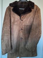 Bruine jas van schapenvacht voor heren, maat M, Kleding | Heren, Ophalen, Zo goed als nieuw, Maat 48/50 (M), Bruin