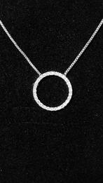 zilveren ketting met ronde hanger, Ophalen of Verzenden, Nieuw, Zilver, Zilver