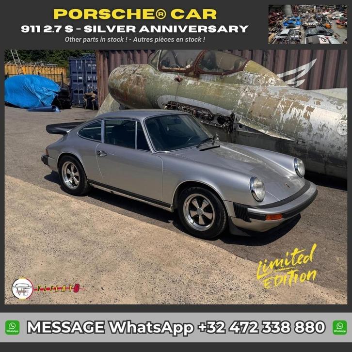 Porsche 911 2.7 S -  Série Silver Anniversary - 1975, Autos, Oldtimers & Ancêtres, Particulier, Achat, Porsche, Essence, Coupé
