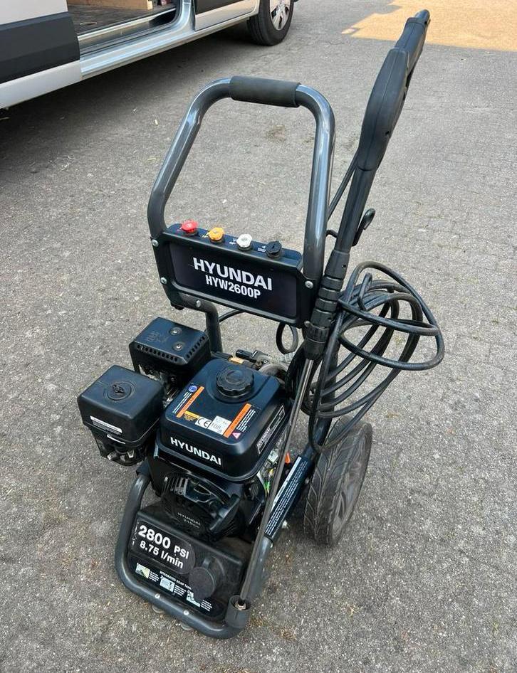 Benzine hogedruk reiniger Hyundai HYW2600P 210cc nieuwstaat, Tuin en Terras, Hogedrukreinigers, Zo goed als nieuw, Benzine, Ophalen
