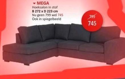 Hoekzetel mega,, Maison & Meubles, Canapés | Coins salons complets, Comme neuf, Enlèvement