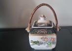 Vintage Japanse porseleinen jampot, Gebruikt, Verzenden, Kom(men), Overige stijlen