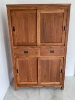 Teak kast met schuifdeuren, Huis en Inrichting, Ophalen of Verzenden, Zo goed als nieuw, Teakhout