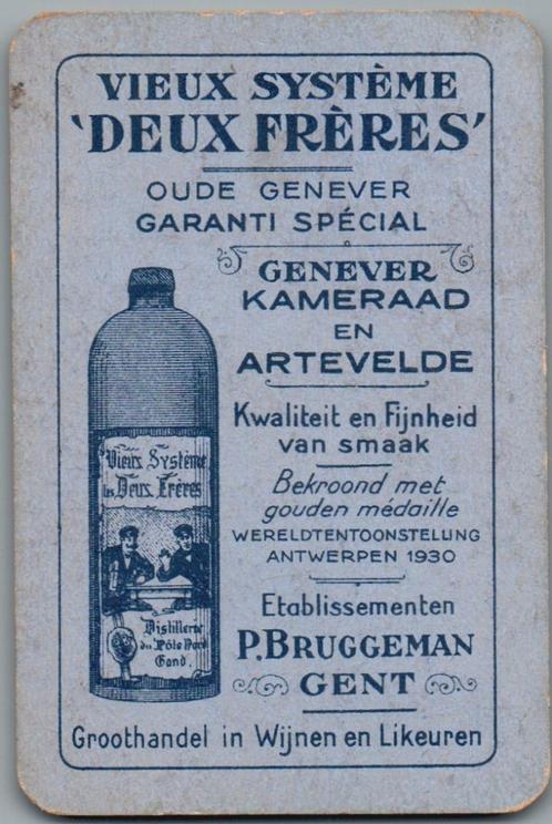 speelkaart - LK12806 - Bruggeman, Vieux système Deux freres, Verzamelen, Speelkaarten, Jokers en Kwartetten, Zo goed als nieuw