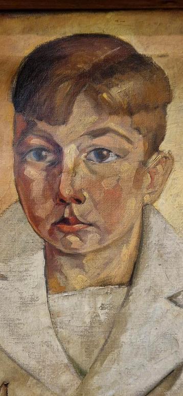 Portrait d'un garçon en costume de marin Alfons Stels 1935