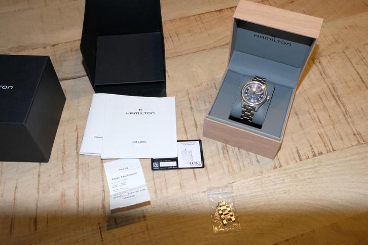 Hamilton Khaki Field Titanium Auto, Handtassen en Accessoires, Horloges | Heren, Zo goed als nieuw, Polshorloge, Overige merken