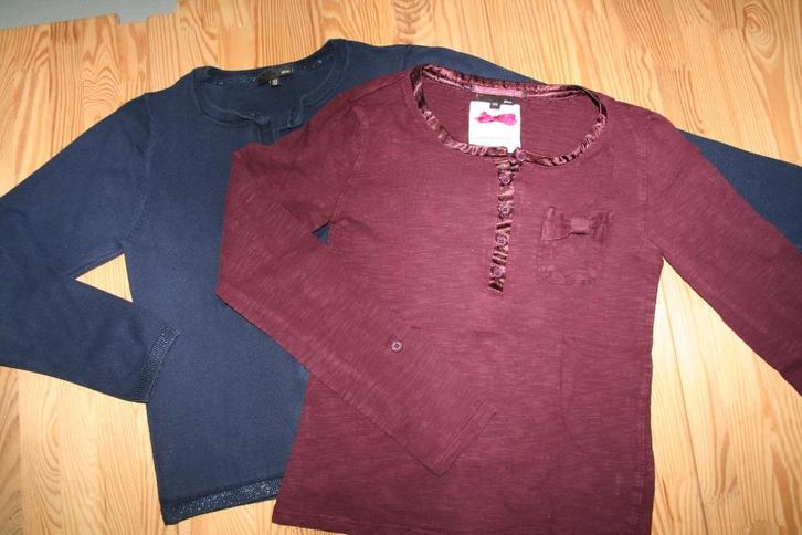 Maat 146 - JBC - trui + longsleeve, Kinderen en Baby's, Kinderkleding | Maat 146, Zo goed als nieuw, Meisje, Trui of Vest, Ophalen of Verzenden