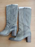 Cowboy boots, grijs leder. Maat 40., Lage of Enkellaarzen, Ophalen of Verzenden, Grijs, Gedragen
