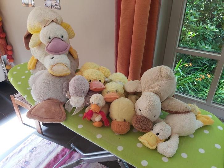 Familie pluche eenden, Kinderen en Baby's, Speelgoed | Knuffels en Pluche, Gebruikt, Eend, Ophalen of Verzenden