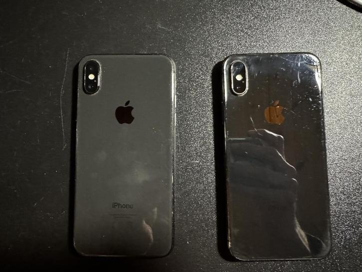 2 x iPhone x, Telecommunicatie, Mobiele telefoons | Apple iPhone, Gebruikt, 256 GB, Zonder simlock, iPhone X, Zwart, Ophalen