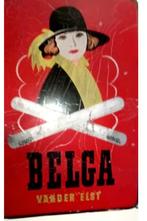 Belga emaille Vander Elst reclamebord  1953, Verzamelen, Ophalen of Verzenden, Gebruikt, Reclamebord