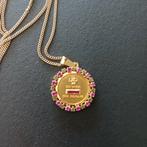 Prachtig gouden juweel , liefdes medaille, Antiek en Kunst, Ophalen of Verzenden, Goud