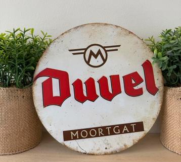 Metalen reclamebord Duvel beschikbaar voor biedingen