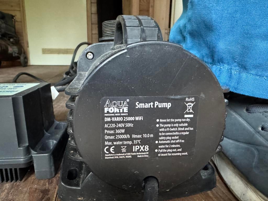 Vijverpomp aquaforte DM vario 25000 met wifi, Ophalen, Zo goed als nieuw, Vijverpomp