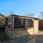 Te koop volere tuinkot, Tuin en Terras, Ophalen, 500 cm of meer, Hout, 200 tot 400 cm